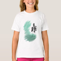 Scandinavian green tree art simple modern mint 