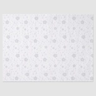Scandinavian grey and white folk art tissue paper
