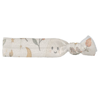 Scandinavian Halloween Wallpaper, Nordic Folk Art Elastic Hair Tie