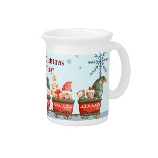 Scandinavian Holiday Decor & Gifts Beverage Pitcher