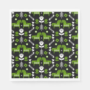 Scandinavian Horse Folk Art Napkins