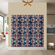 Scandinavian-inspired Tile With Floral Pattern