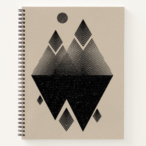 Scandinavian Inspired Triangle Design Notebook