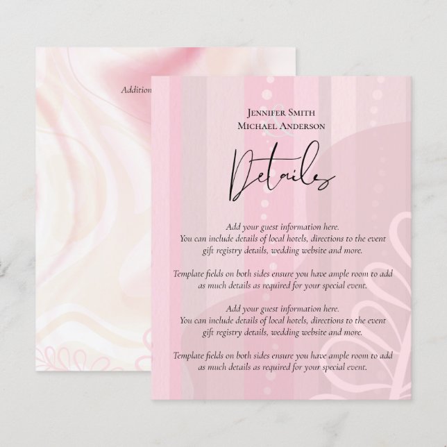 Scandinavian Japandi Modern Abstract Wedding (Front/Back)