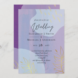 Scandinavian Japandi Modern Abstract Wedding