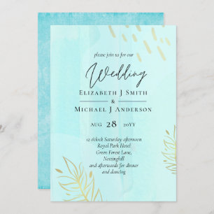 Scandinavian Japandi Modern Abstract Wedding