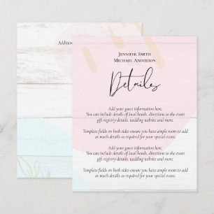 Scandinavian Japandi Modern Abstract Wedding