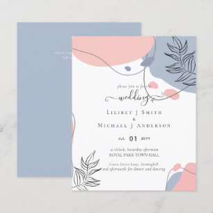 Scandinavian Japandi Modern Abstract Wedding