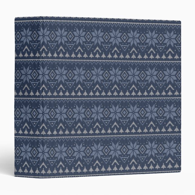 Scandinavian, knitting 3 ring binder (Front/Spine)