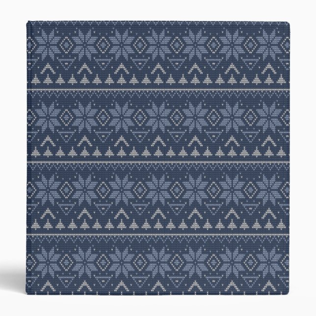 Scandinavian, knitting 3 ring binder (Front)