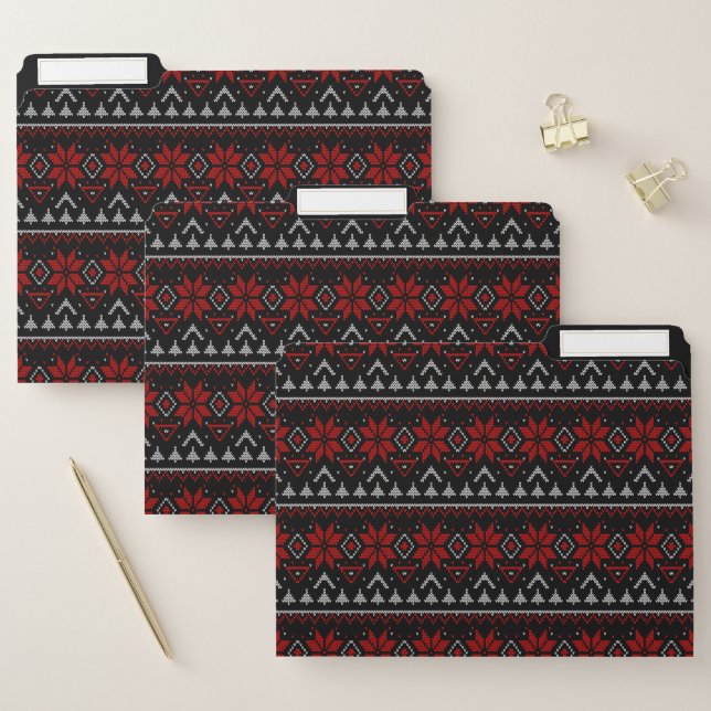 Scandinavian, knitting file folder (Set)