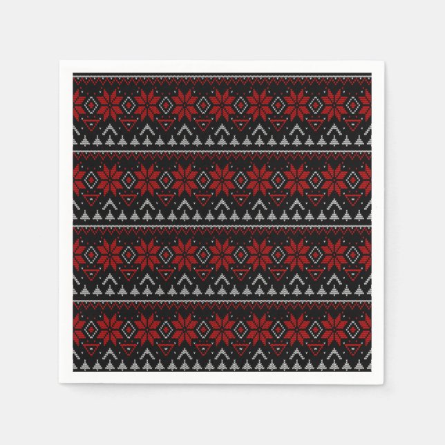 Scandinavian, knitting napkins (Front)