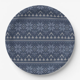 Scandinavian, knitting paper plates