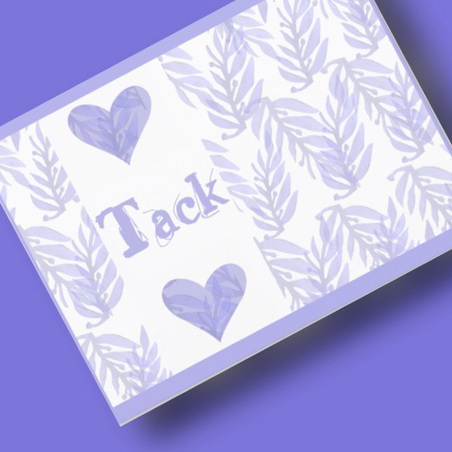 Scandinavian Letterpress Thank You Card (Creator Uploaded)