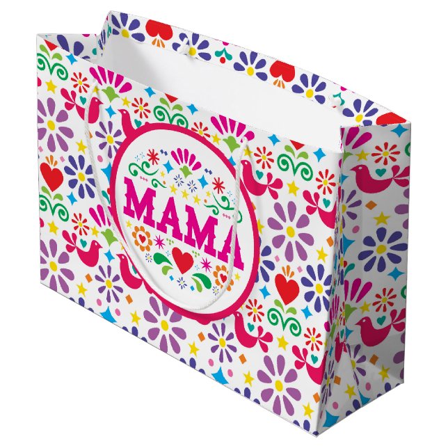 Scandinavian Mama  Large Gift Bag (Back Angled)