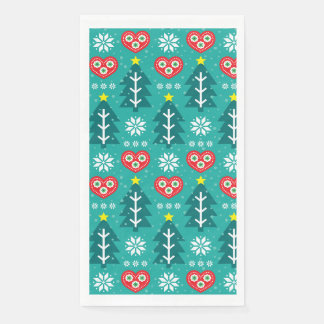 Scandinavian Merry Christmas Paper Guest Towels