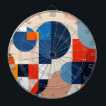 Scandinavian Mid Century Geometric Abstract Art Dart Board<br><div class="desc">Scandinavian modern mid century inspired Geometric minimalist shapes abstract pattern art</div>