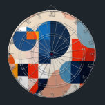 Scandinavian Mid Century Geometric Abstract Art Dart Board<br><div class="desc">Scandinavian modern mid century inspired Geometric minimalist shapes abstract pattern art</div>