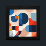 Scandinavian Mid Century Geometric Abstract Art Gift Box<br><div class="desc">Scandinavian modern mid century inspired Geometric minimalist shapes abstract pattern art</div>