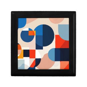 Scandinavian Mid Century Geometric Abstract Art Gift Box