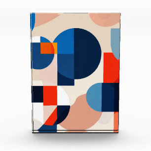 Scandinavian Mid Century Geometric Abstract Art Photo Block