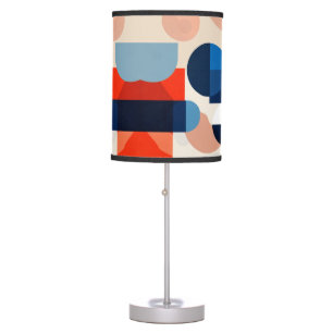 Scandinavian Mid Century Geometric Abstract Art Table Lamp