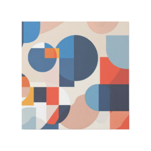 Scandinavian Mid Century Geometric Abstract Gallery Wrap
