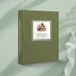 Scandinavian Minimal Christmas Memory Album Custom 3 Ring Binder