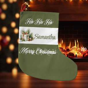 Scandinavian Minimal Christmas Stocking