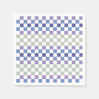 Scandinavian Minimal Pastel Green and Lavender Napkins