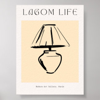 Scandinavian Minimalist Lamp Print