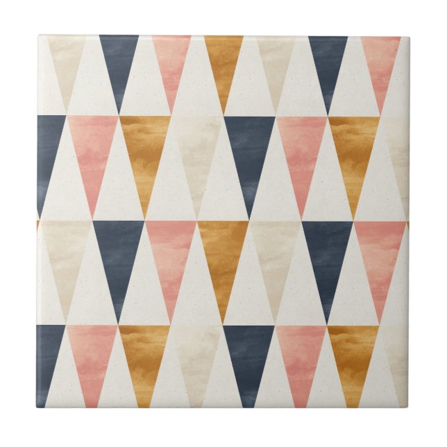 Scandinavian Navy Flag Pattern Ceramic Tile (Front)