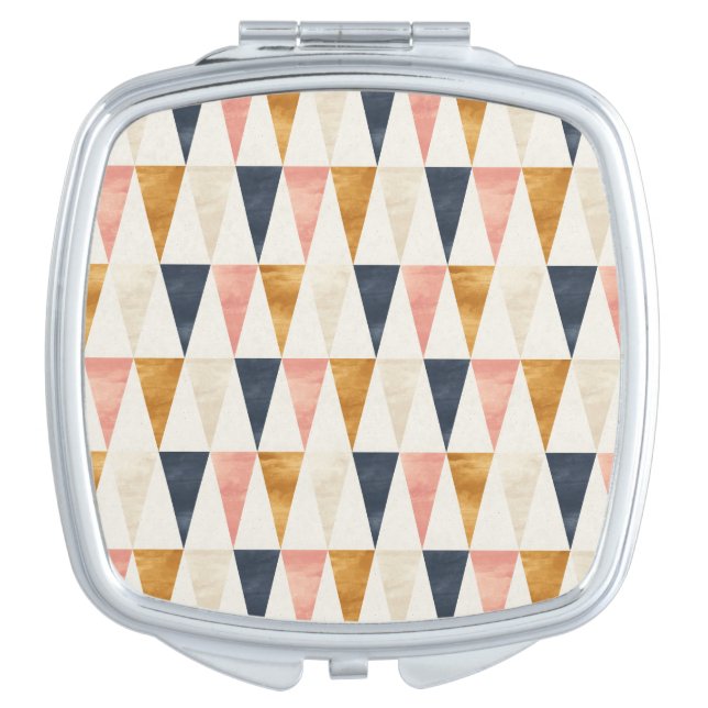 Scandinavian Navy Flag Pattern Compact Mirror (Front)