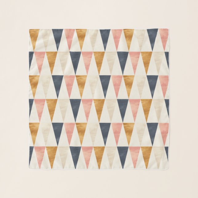 Scandinavian Navy Flag Pattern Scarf (Front)