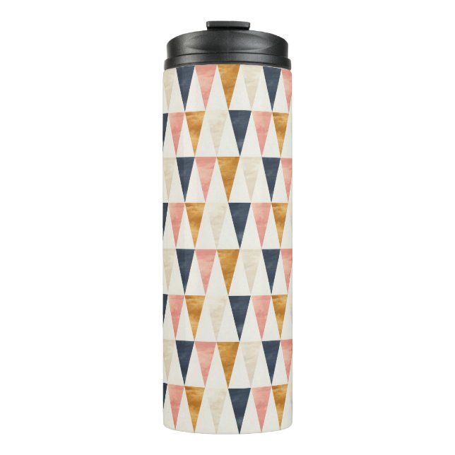 Scandinavian Navy Flag Pattern Thermal Tumbler (Front)