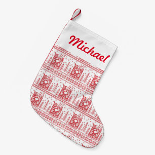 Scandinavian Nordic Christmas Small Christmas Stocking