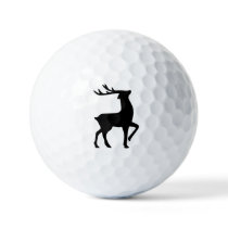 Scandinavian Nordic Reindeer Christmas Holiday  Golf Balls