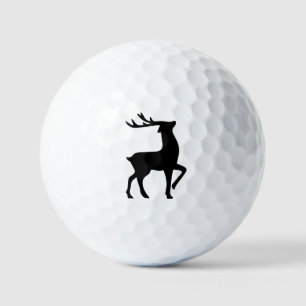 Scandinavian Nordic Reindeer Christmas Holiday Golf Balls