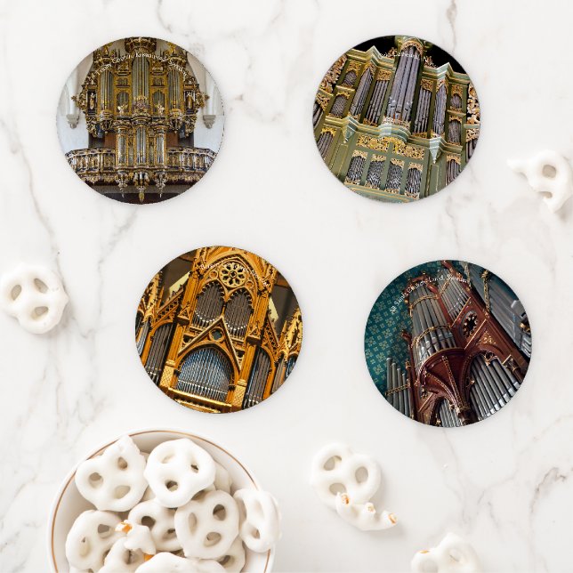 Scandinavian organs coaster set (In Situ)