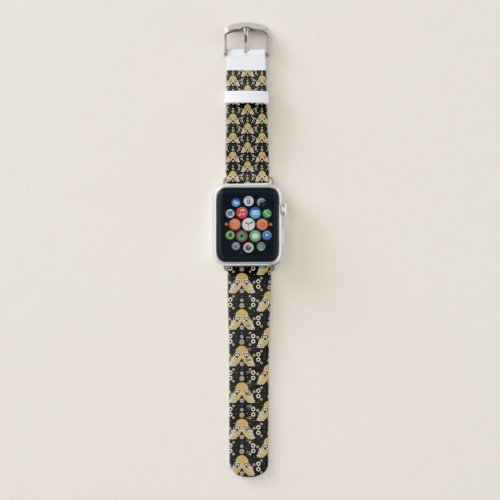 Scandinavian Owl Folk Art   Apple Watch Band