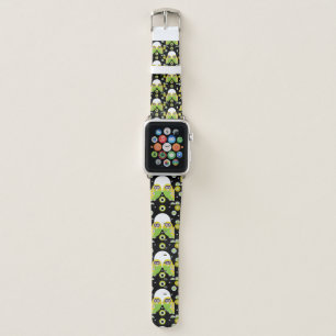 Scandinavian Owl Folk Art Apple Watch Band