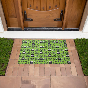 Scandinavian Owl Folk Art Doormat