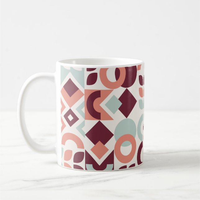 Scandinavian pattern design. Simple modern retro b Coffee Mug (Left)