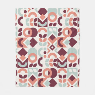 Scandinavian pattern design. Simple modern retro b Fleece Blanket