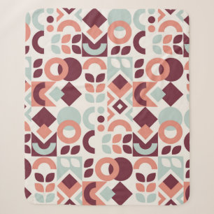 Scandinavian pattern design. Simple modern retro b Sherpa Blanket