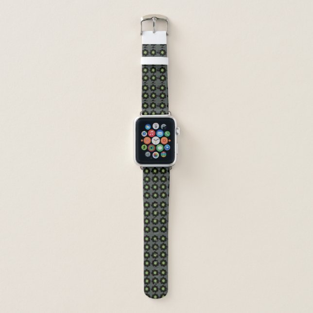  Scandinavian Pattern Fabric Art Apple Watch Band (Front)