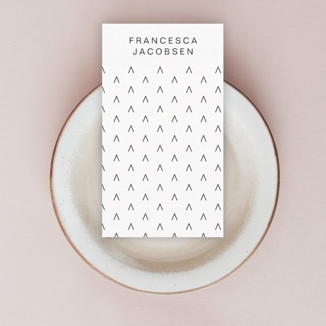 Scandinavian Pattern | Minimalist Scandi Modern Business Card (Creator Uploaded)