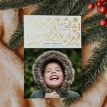 Scandinavian Pattern Photo Gold