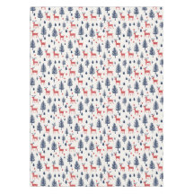 Scandinavian Red and Blue Deer Woodland