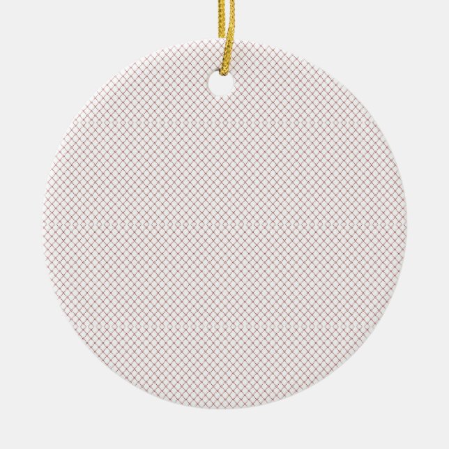 Scandinavian Red Christmas Ornament (Front)